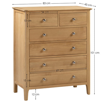 Julian Bowen Chest Of Drawers Cotswold 4+2 Drawer Chest Bed Kings