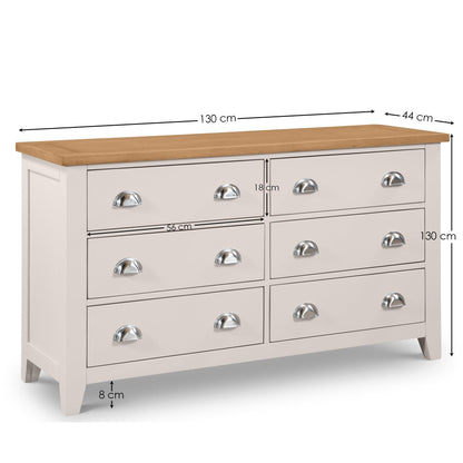 Julian Bowen Chest Of Drawers Richmond 6 Drawer Wide Chest Bed Kings