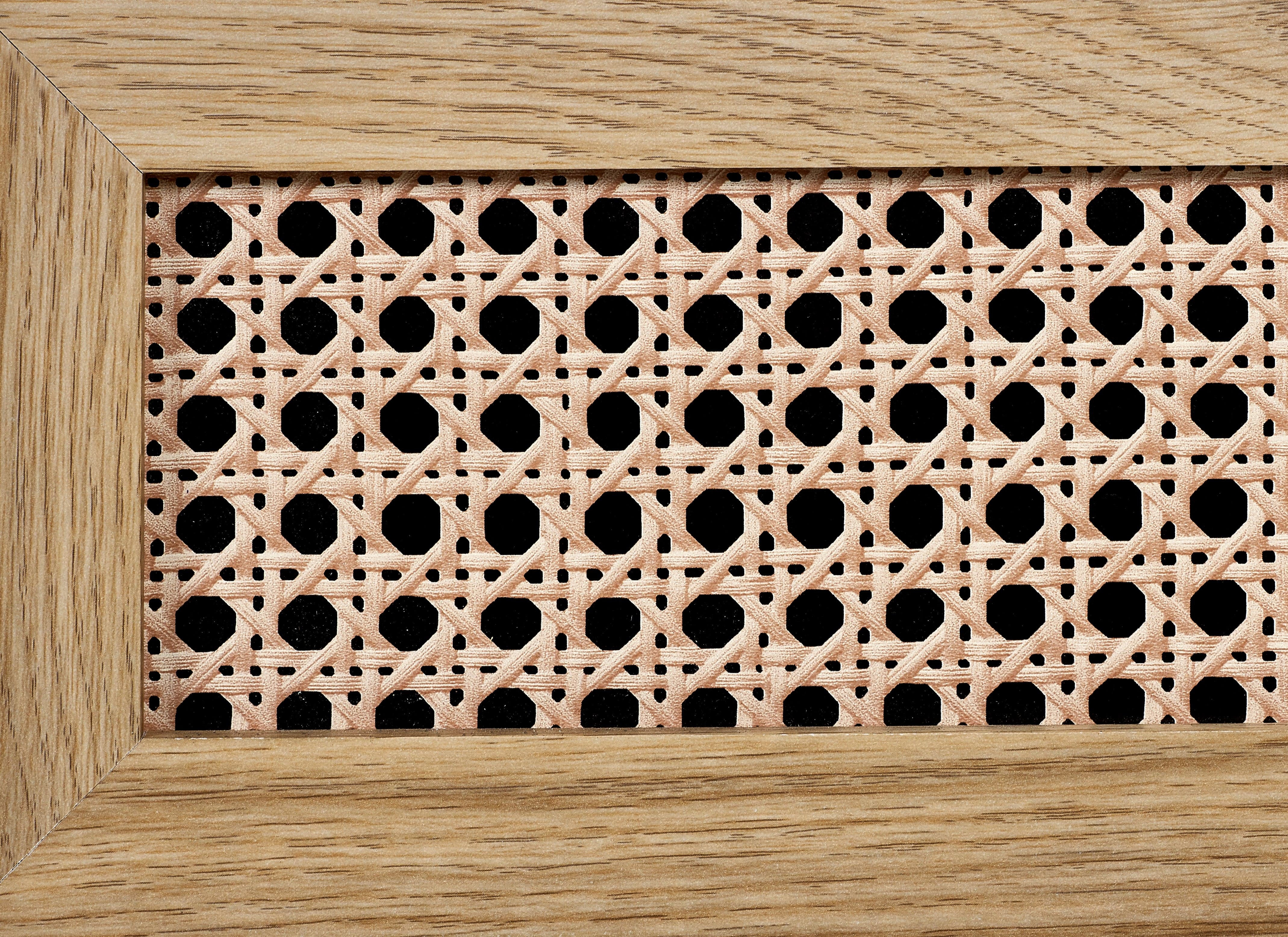 Julian Bowen Chest Of Drawers Sydney 3 Drawer Chest - Rattan Effect Bed Kings