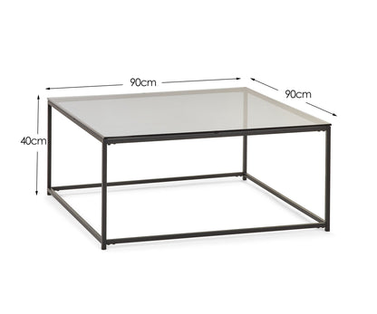 Julian Bowen Coffee Table Chicago Square Coffee Table Smoked Glass Bed Kings