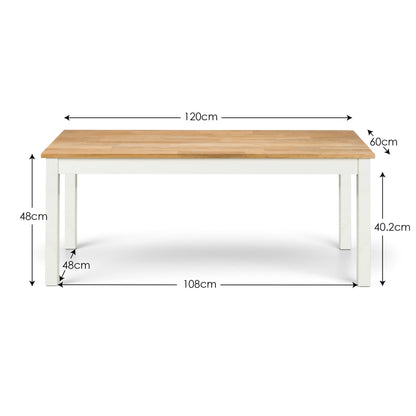 Julian Bowen Coffee Table Coxmoor Coffee Table - Ivory & Oak Bed Kings