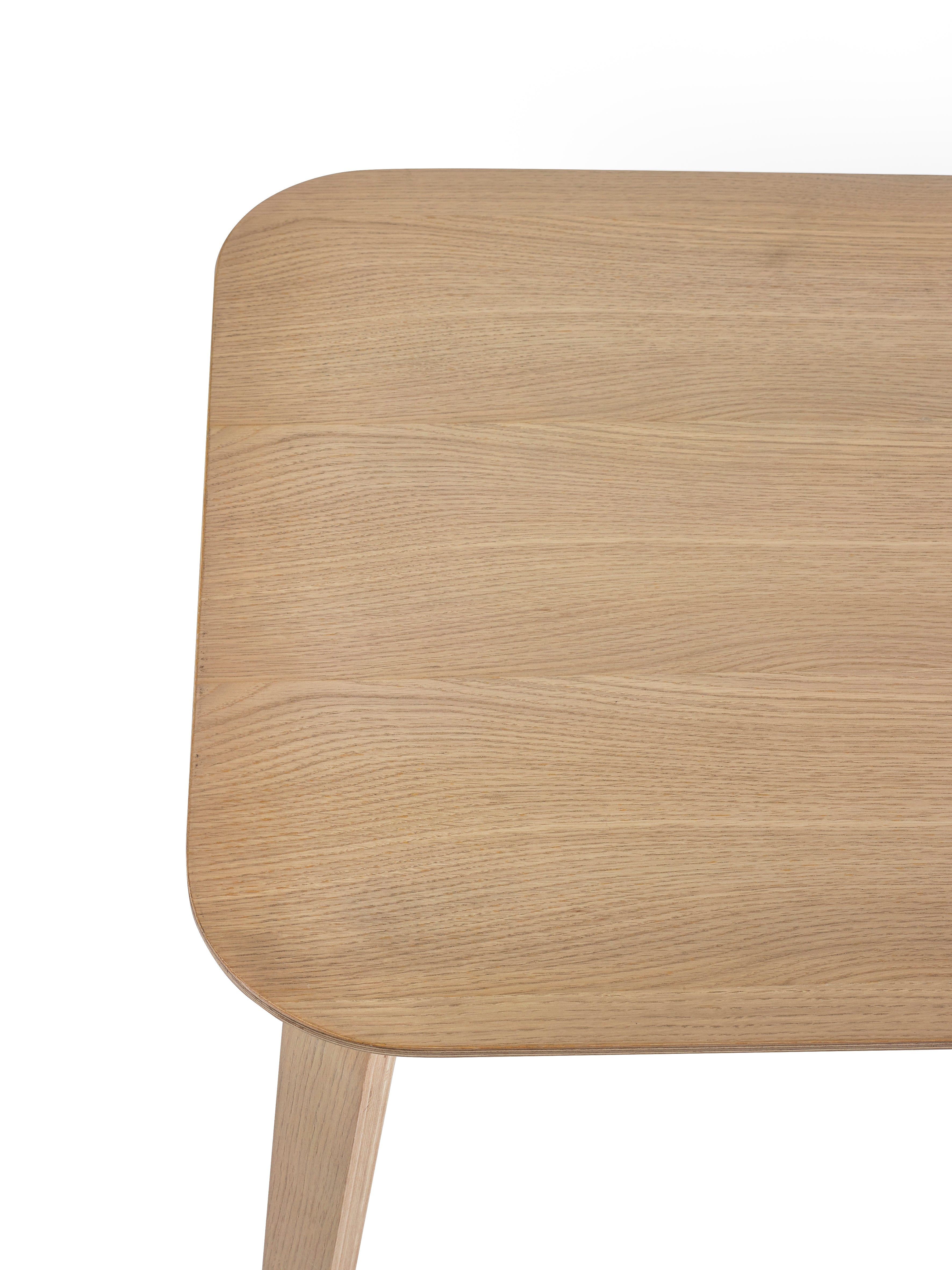 Kaito Oak Curved Leg Bench