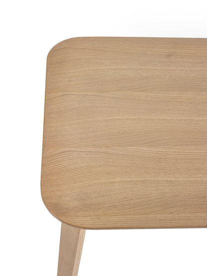 Kaito Oak Curved Leg Bench