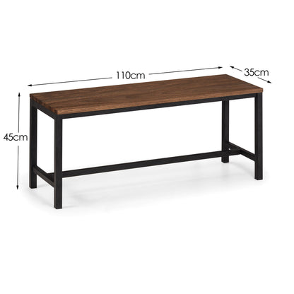 Julian Bowen Dining Bench Tribeca Bench - Walnut Bed Kings