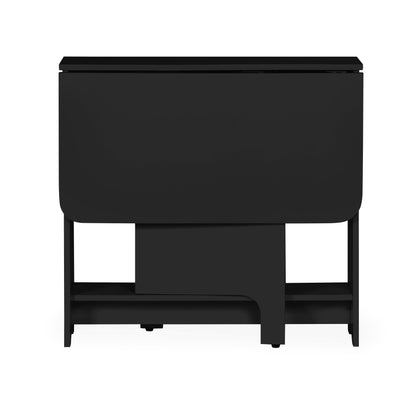 Julian Bowen Dining Set Gatan Small Gateleg Table With 2 Chairs - Black Bed Kings