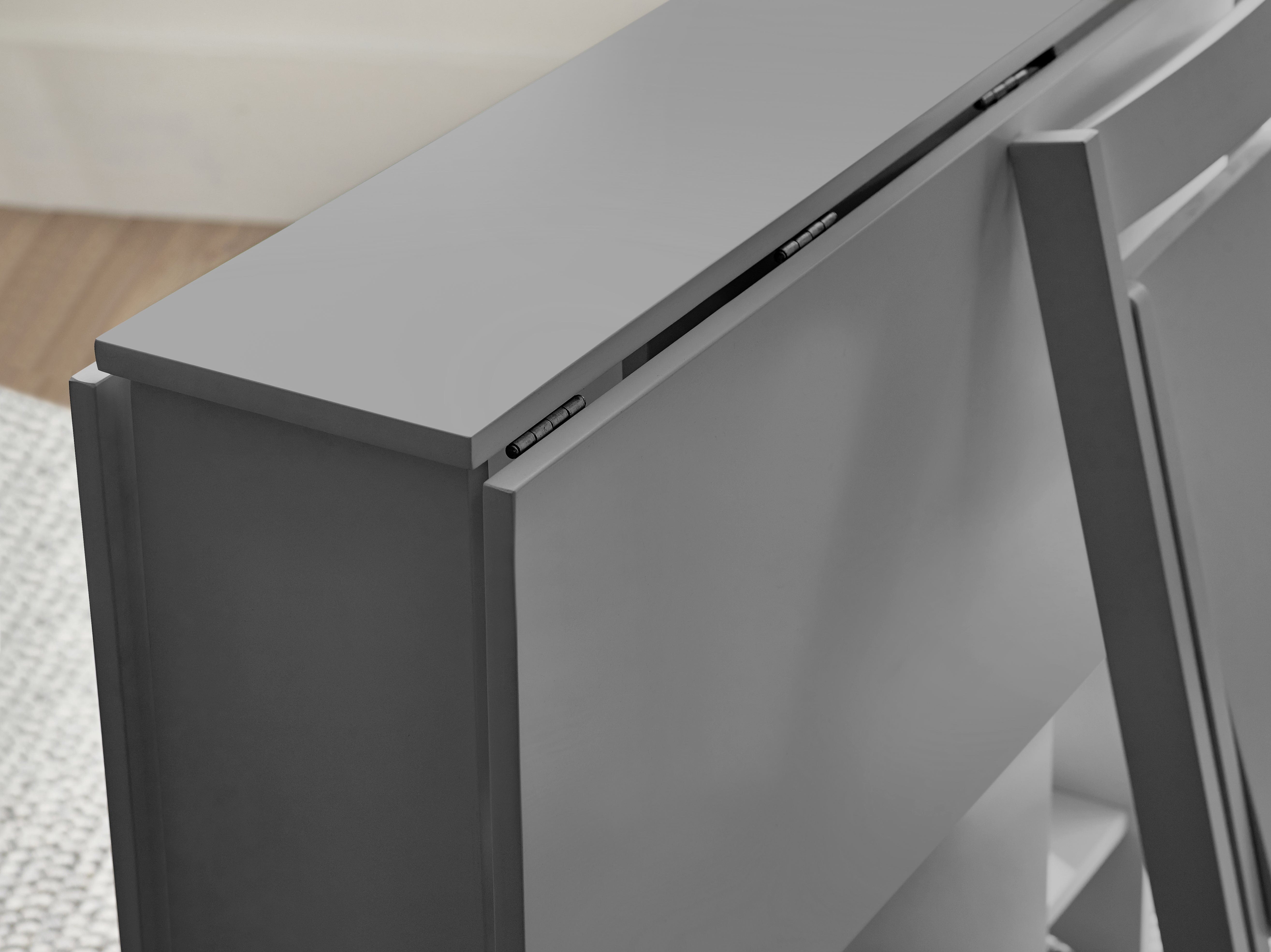 Julian Bowen Dining Set Gatan Small Gateleg Table With 2 Chairs - Grey Bed Kings