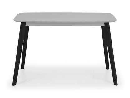 Julian Bowen Dining Table Casa Rectangular Dining Table - Grey/Black Bed Kings