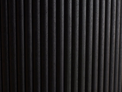 Julian Bowen Dining Table Louis Fluted Round Dining Table - Black Bed Kings