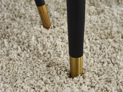 Julian Bowen Dining Table Louis Fluted Stone Top Dining Table With Drawers - Black Bed Kings