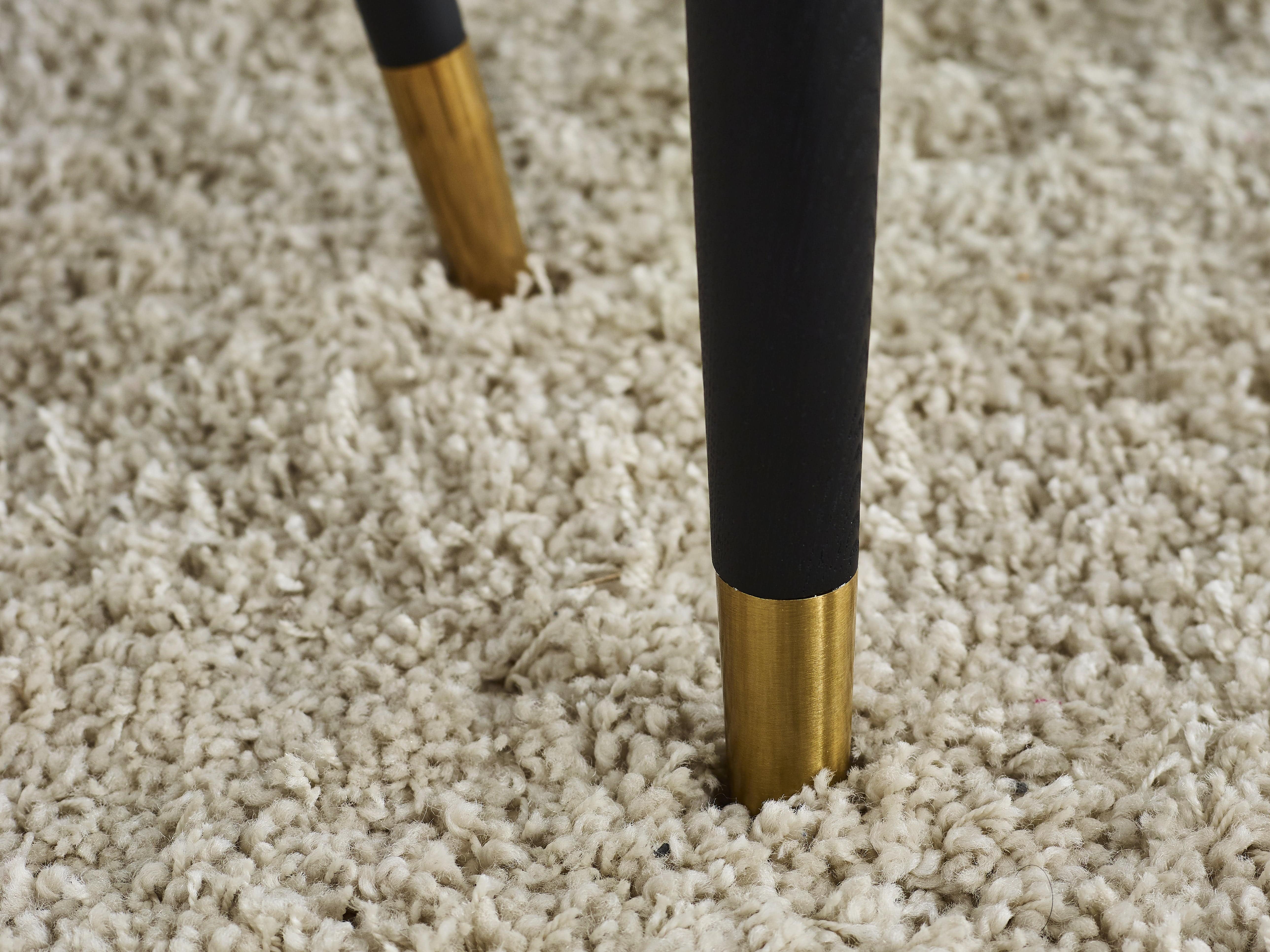 Julian Bowen Dining Table Louis Fluted Stone Top Dining Table With Drawers - Black Bed Kings