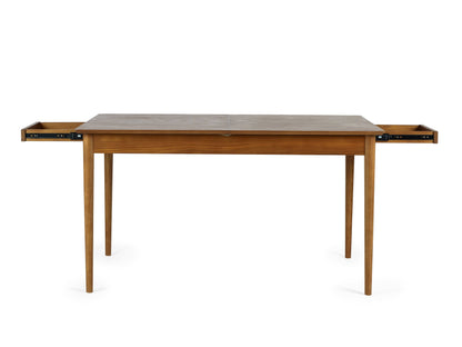 Julian Bowen Dining Table Lowry Extending Dining Table With 2 Drawers Bed Kings