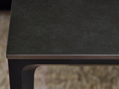 Julian Bowen Dining Table Miami Rectangular Stone Top Dining Table - Slate Grey Bed Kings