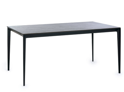 Julian Bowen Dining Table Miami Rectangular Stone Top Dining Table - Slate Grey Bed Kings