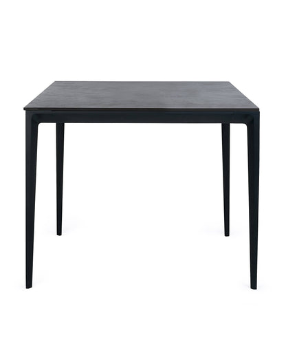 Julian Bowen Dining Table Miami Square Stone Top Dining Table - Slate Grey Bed Kings