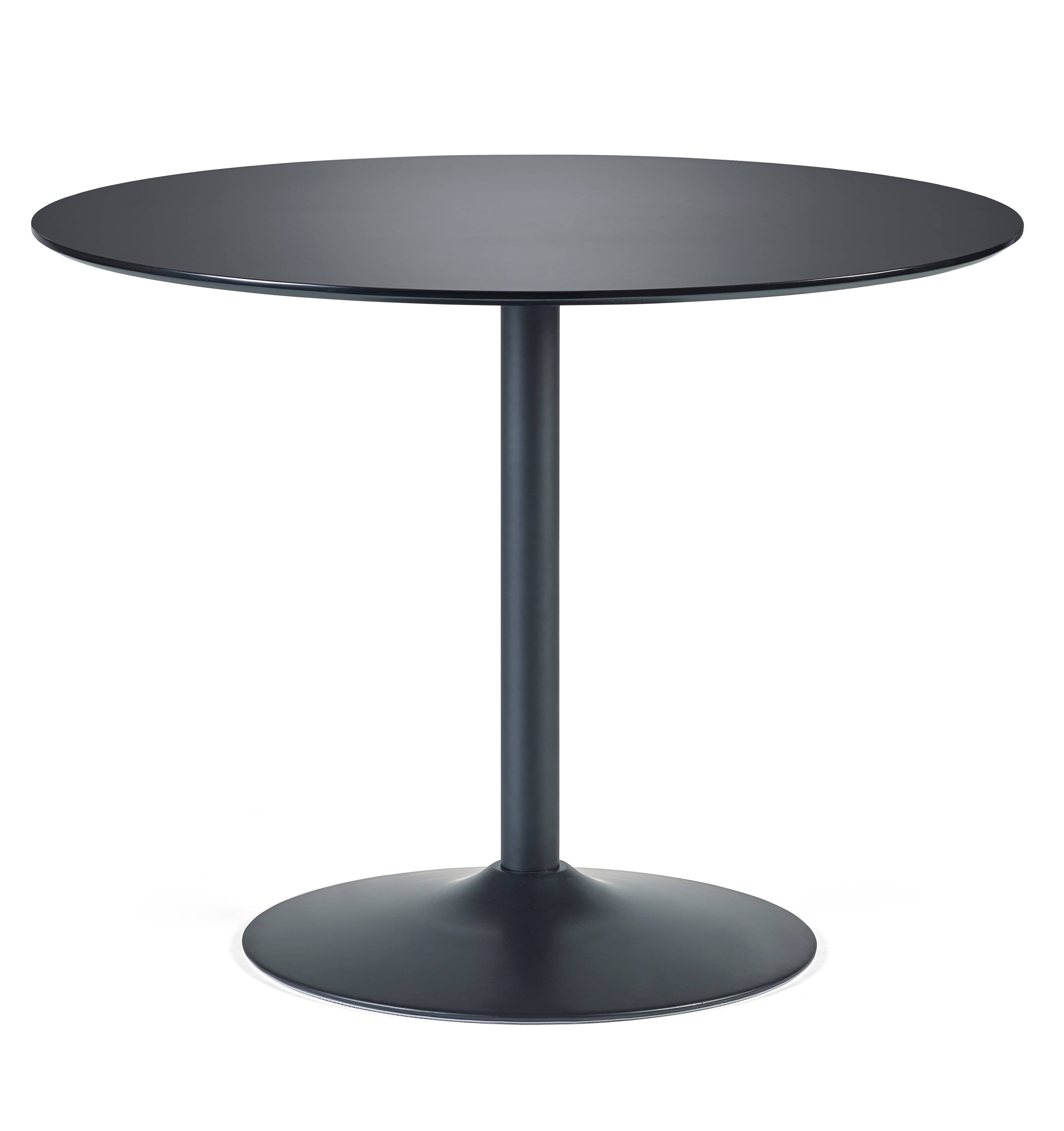 Julian Bowen Dining Table Nero 80cm Round Table - Black Bed Kings