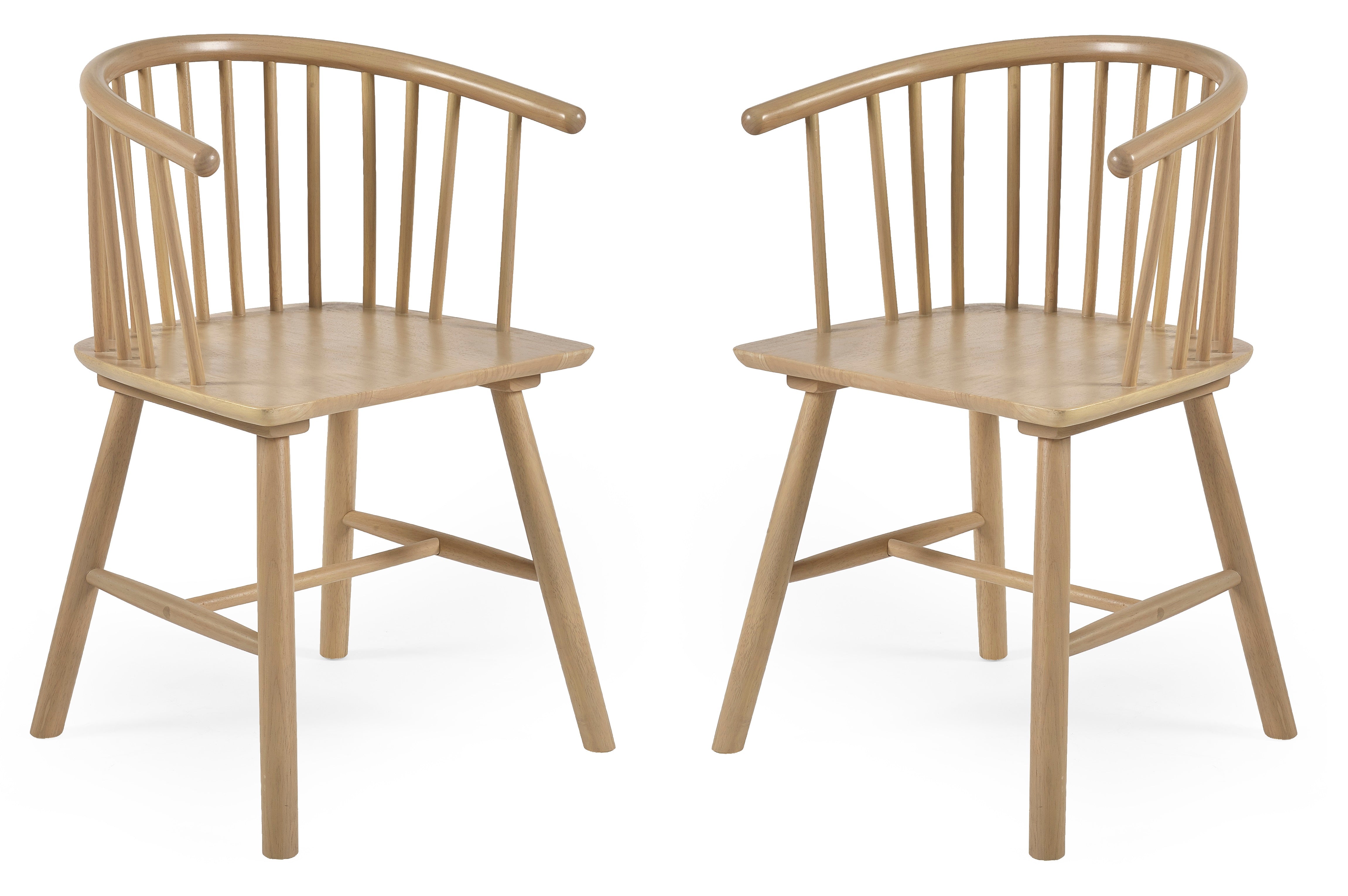 Kaito Oak Dining Chairs (Set of 2)