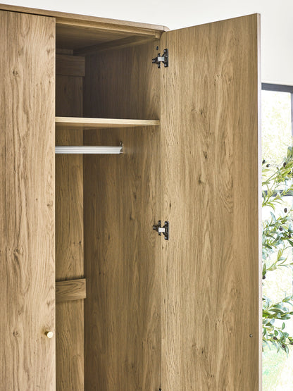 Ingrid 2 Door Wardrobe Oak