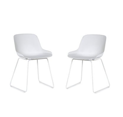 Rocco Chairs - White (Set of 2)