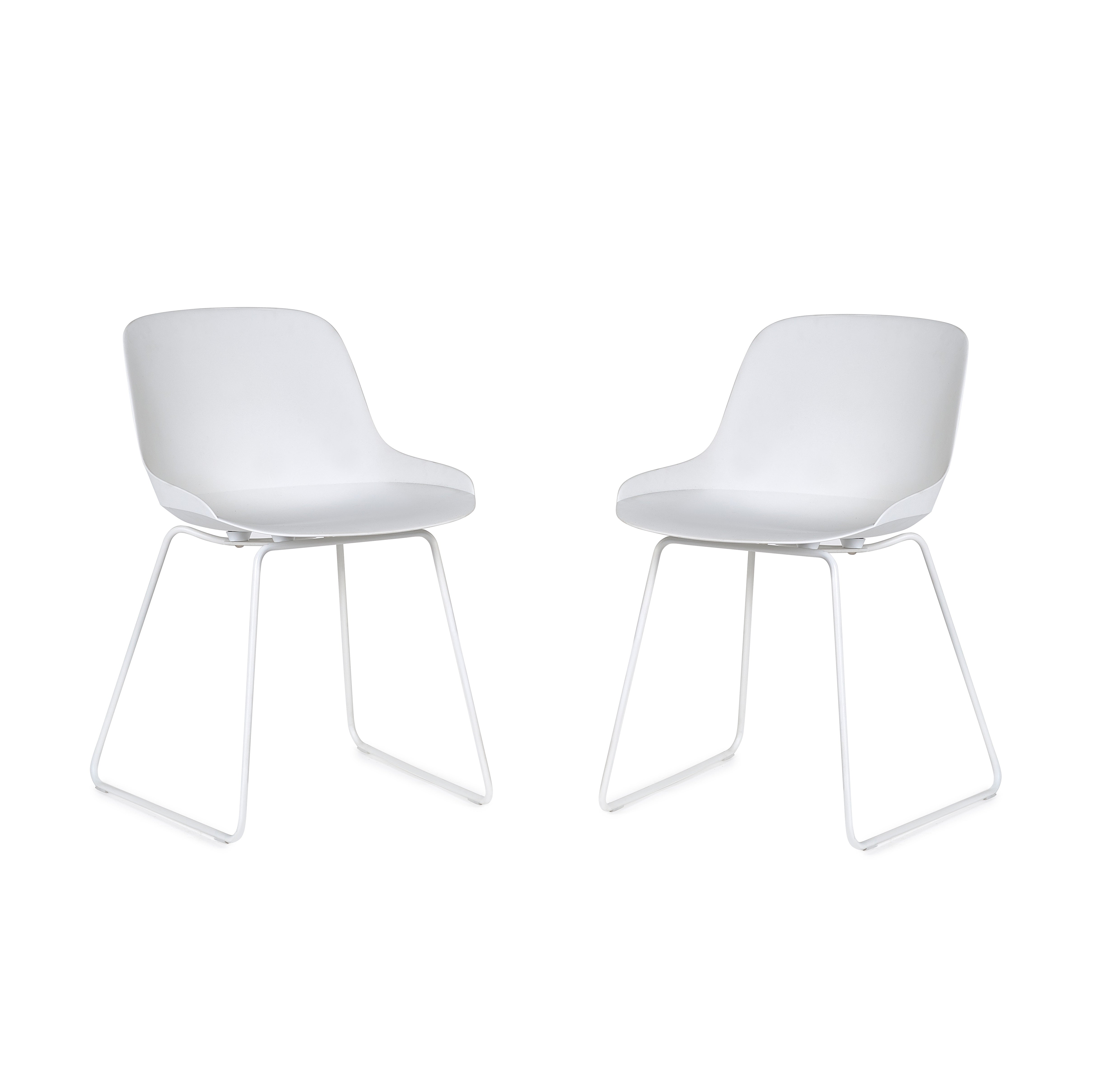 Rocco Chairs - White (Set of 2)