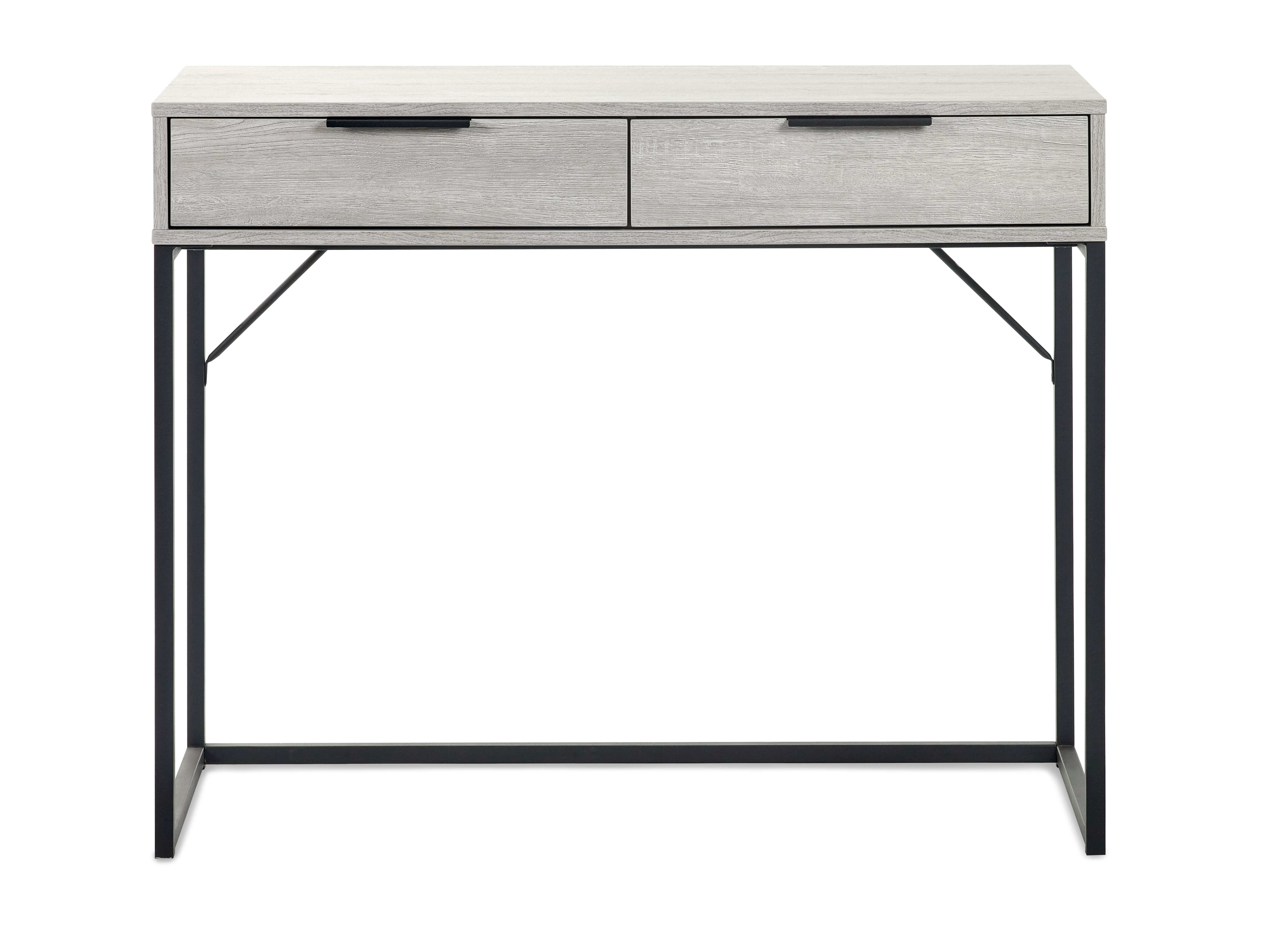 Julian Bowen Dressing Table Bali 2 Drawer Dressing Table/Desk - Grey Oak Bed Kings