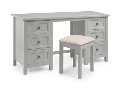 Julian Bowen Dressing Table Maine Dressing Table- Dove Grey Bed Kings