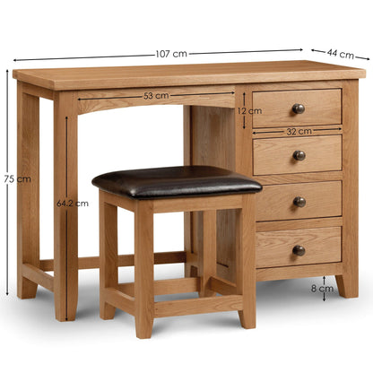 Julian Bowen Dressing Table Marlborough Single Pedestal Dressing Table Ass Bed Kings