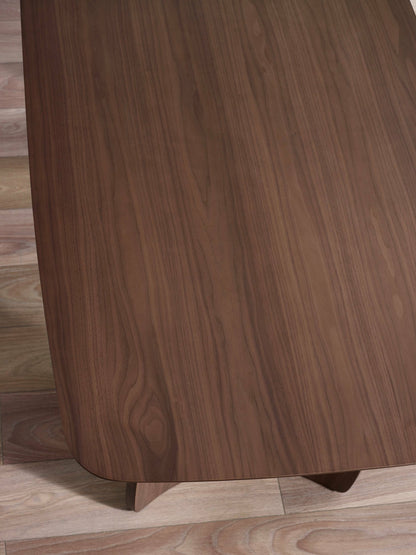 Artemis Curved Leg Walnut Dining Table