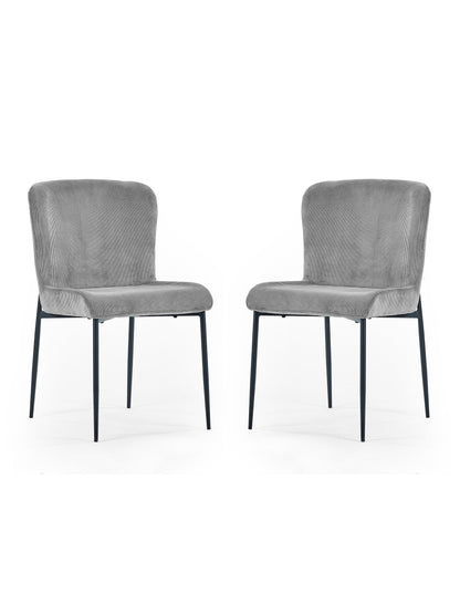 Leonie Dining Chairs - Grey (Set of 2)