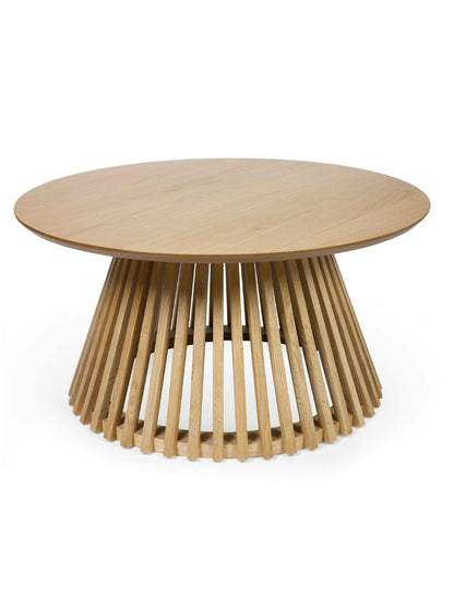Ollie Natural Oak 80cm Round Coffee Table