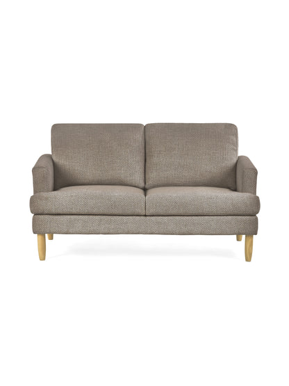 Daisy Coyote Grey Chenille Upholstered Compact 2 Seater Sofa