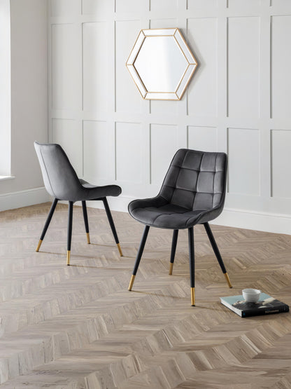 Hadid Dining Chairs - Grey (Set Of 2)