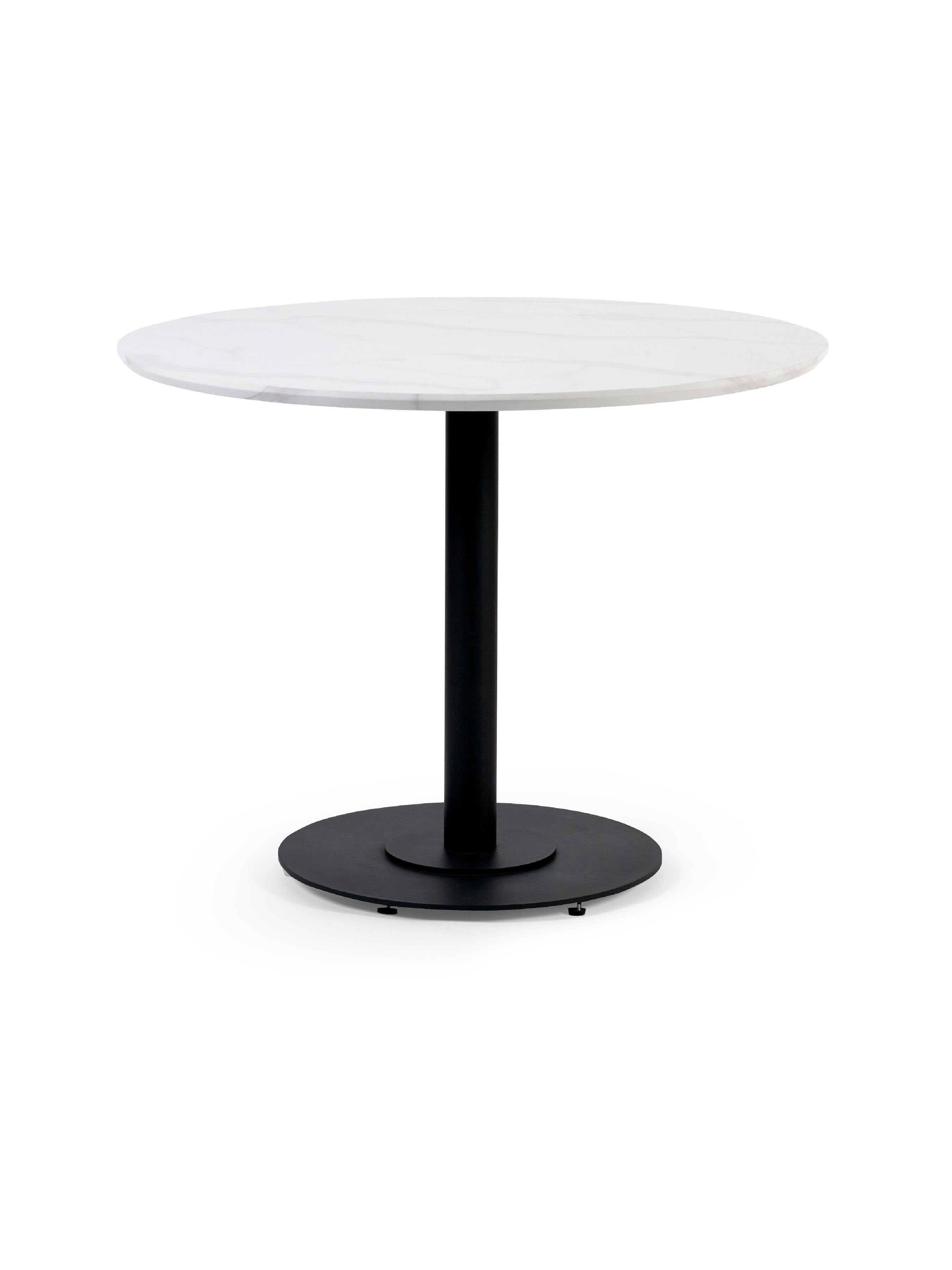 Luca 100cm Round Dining Table White