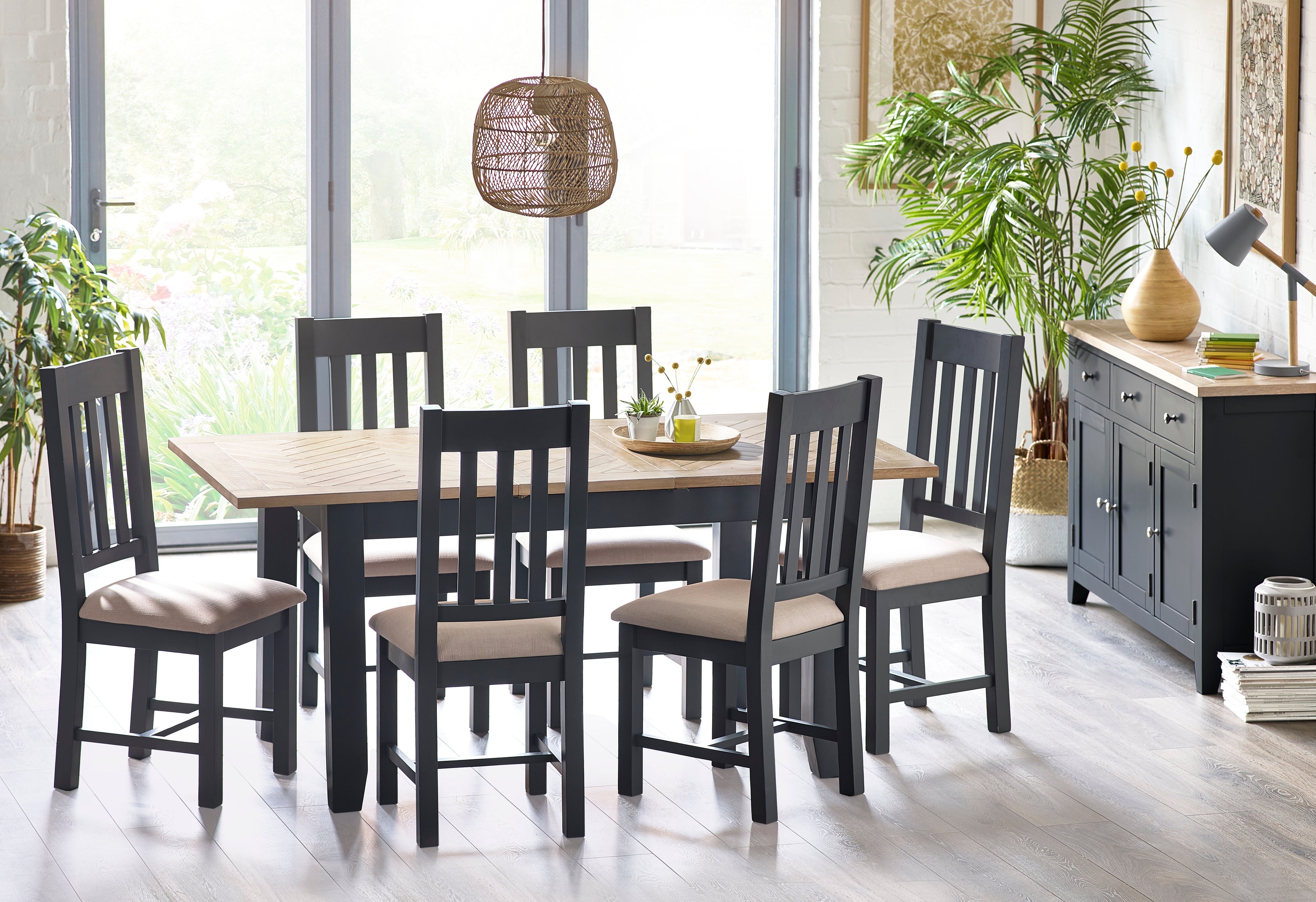 Bordeaux Dining Chairs Dark Grey (Set Of 2)