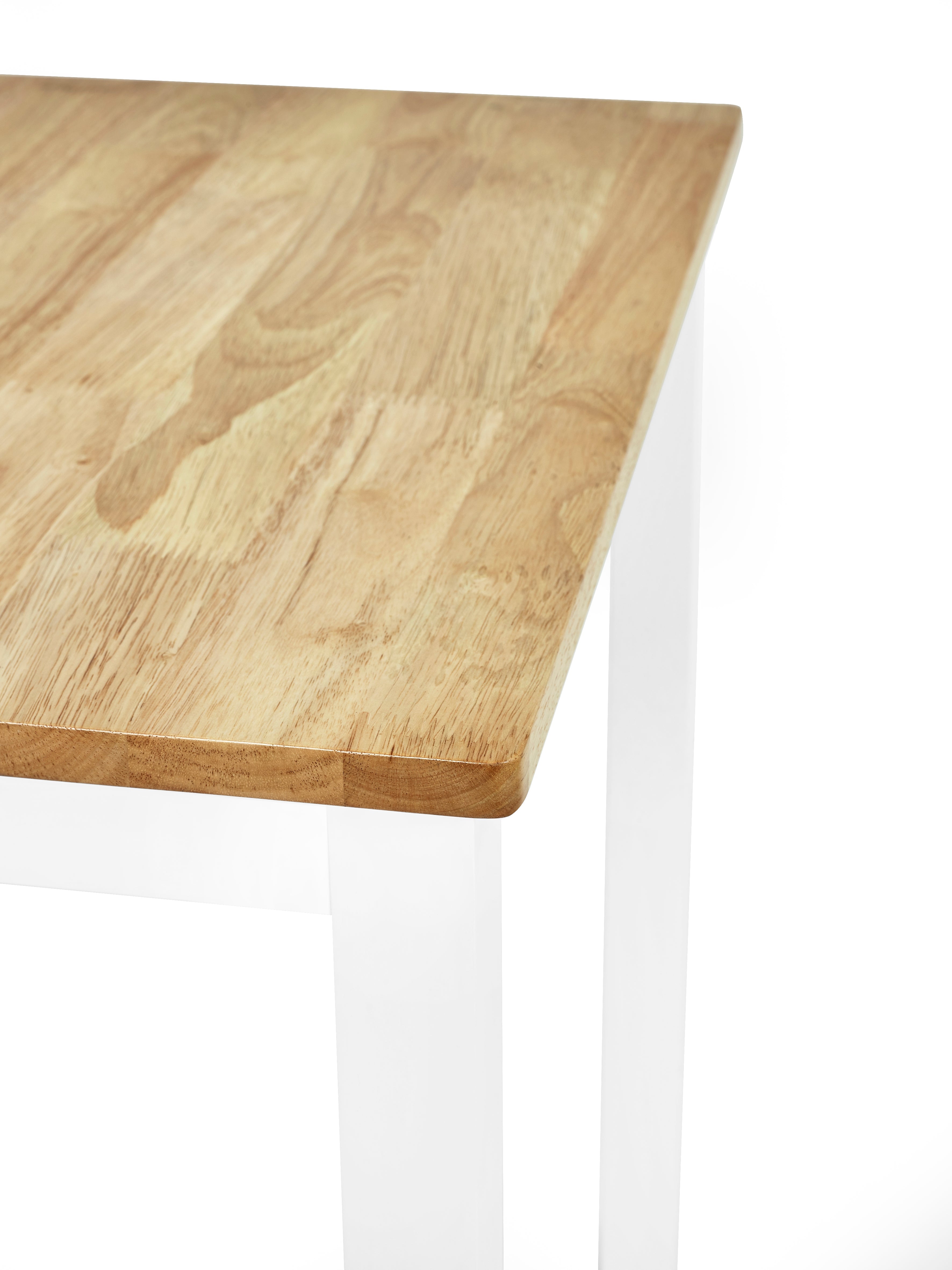 Linwood White and Oak 69cm Square Dining Table