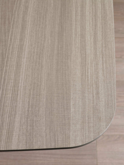 Noah Taupe Rectangular Dining Table