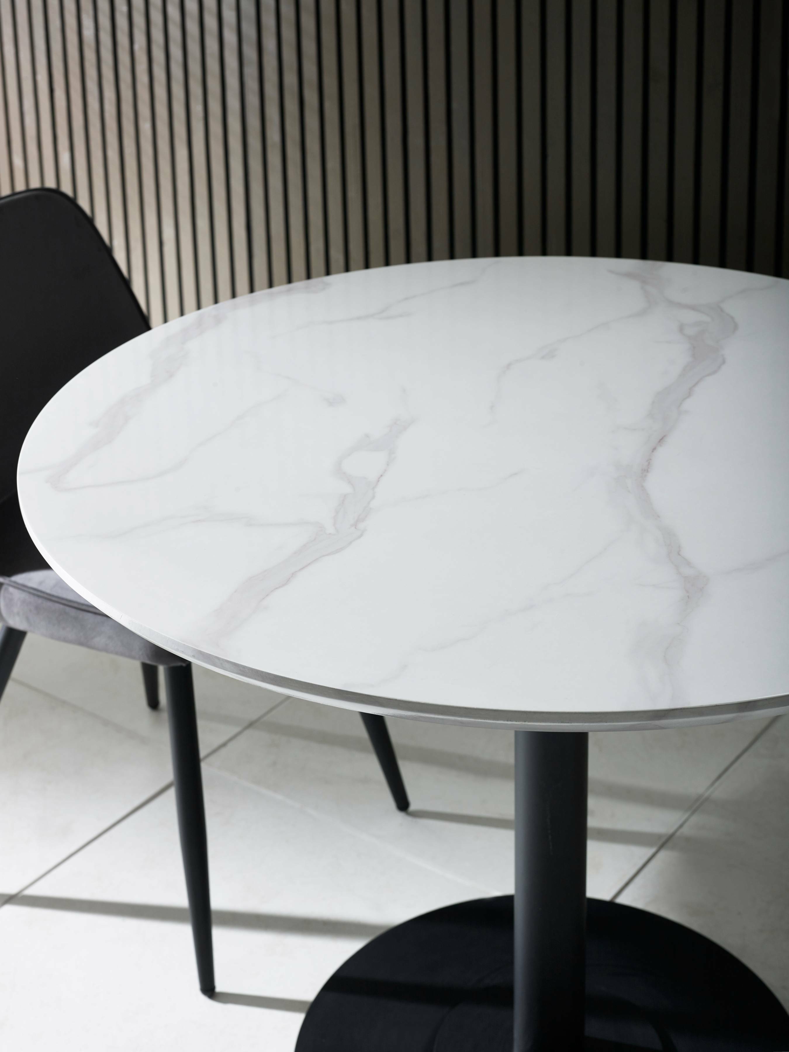 Luca 100cm Round Dining Table White