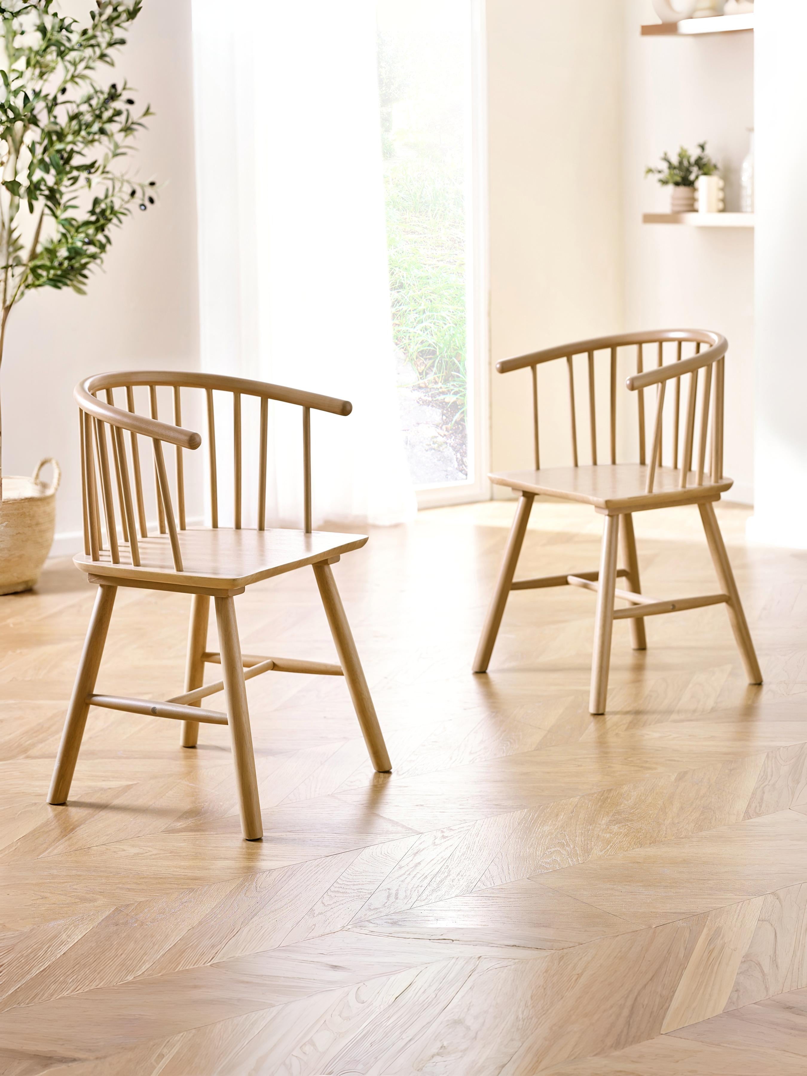 Kaito Oak Dining Chairs (Set of 2)
