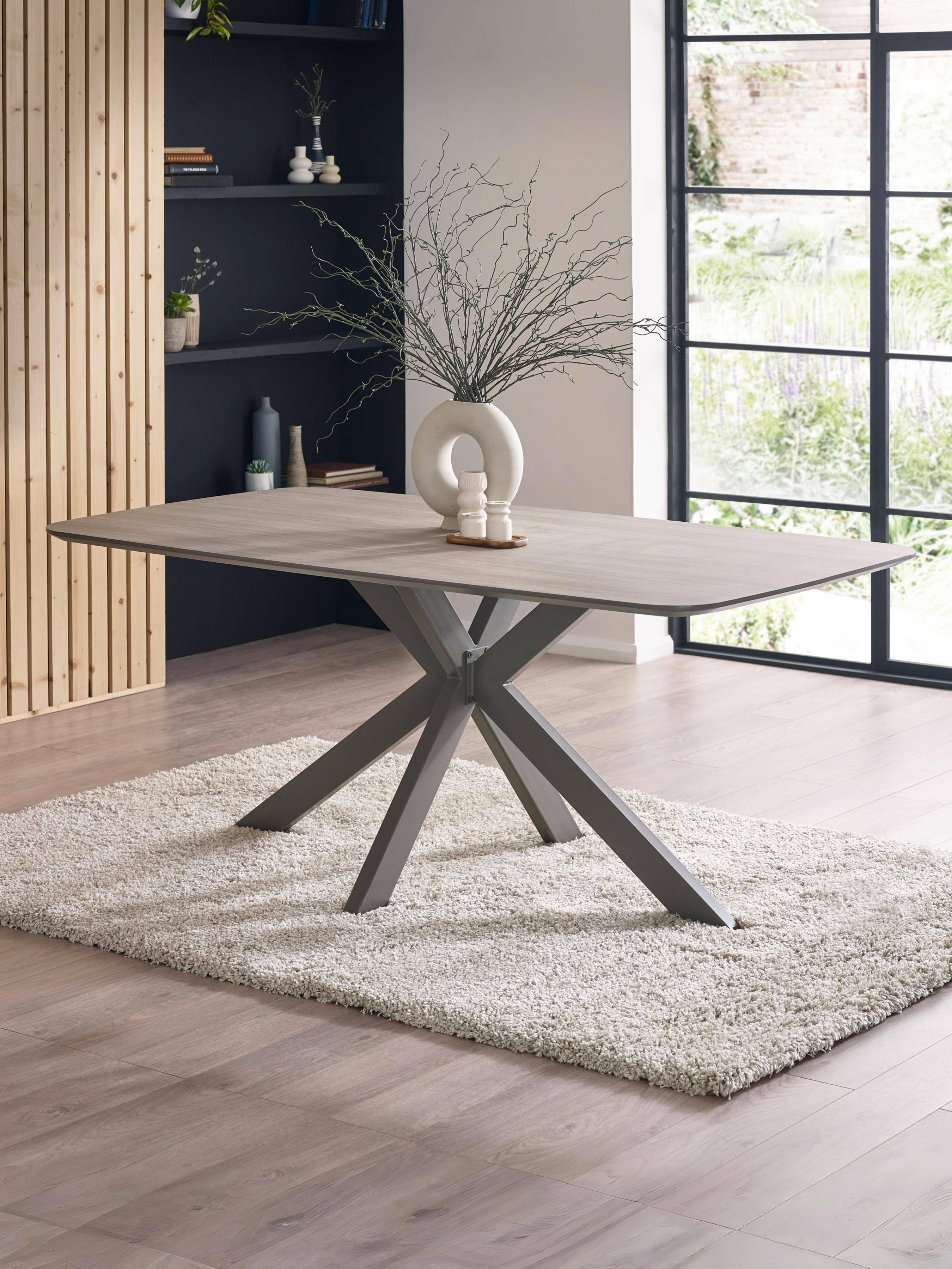 Noah Taupe Rectangular Dining Table