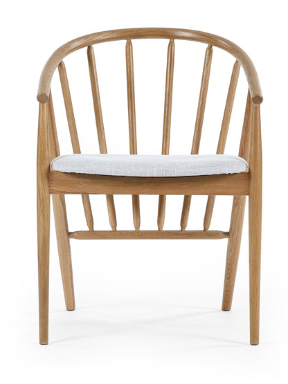 Rory Oak Curved Back Dining Chair
