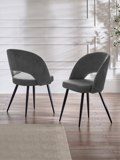 Ella Dining Chairs - Onyx (Set of 2)