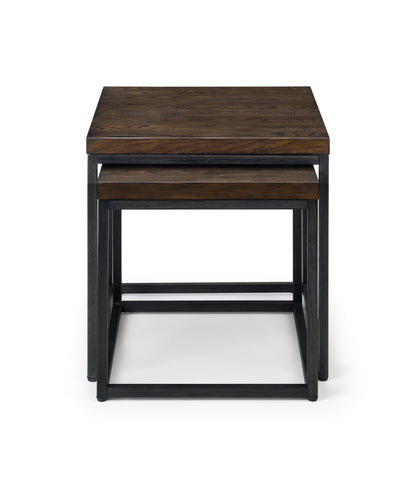 Julian Bowen Lamp Table Brooklyn Nesting Lamp Tables - Dark Oak Bed Kings