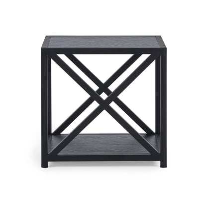 Julian Bowen Lamp Table Lima Lamp Table - Black Ash Bed Kings