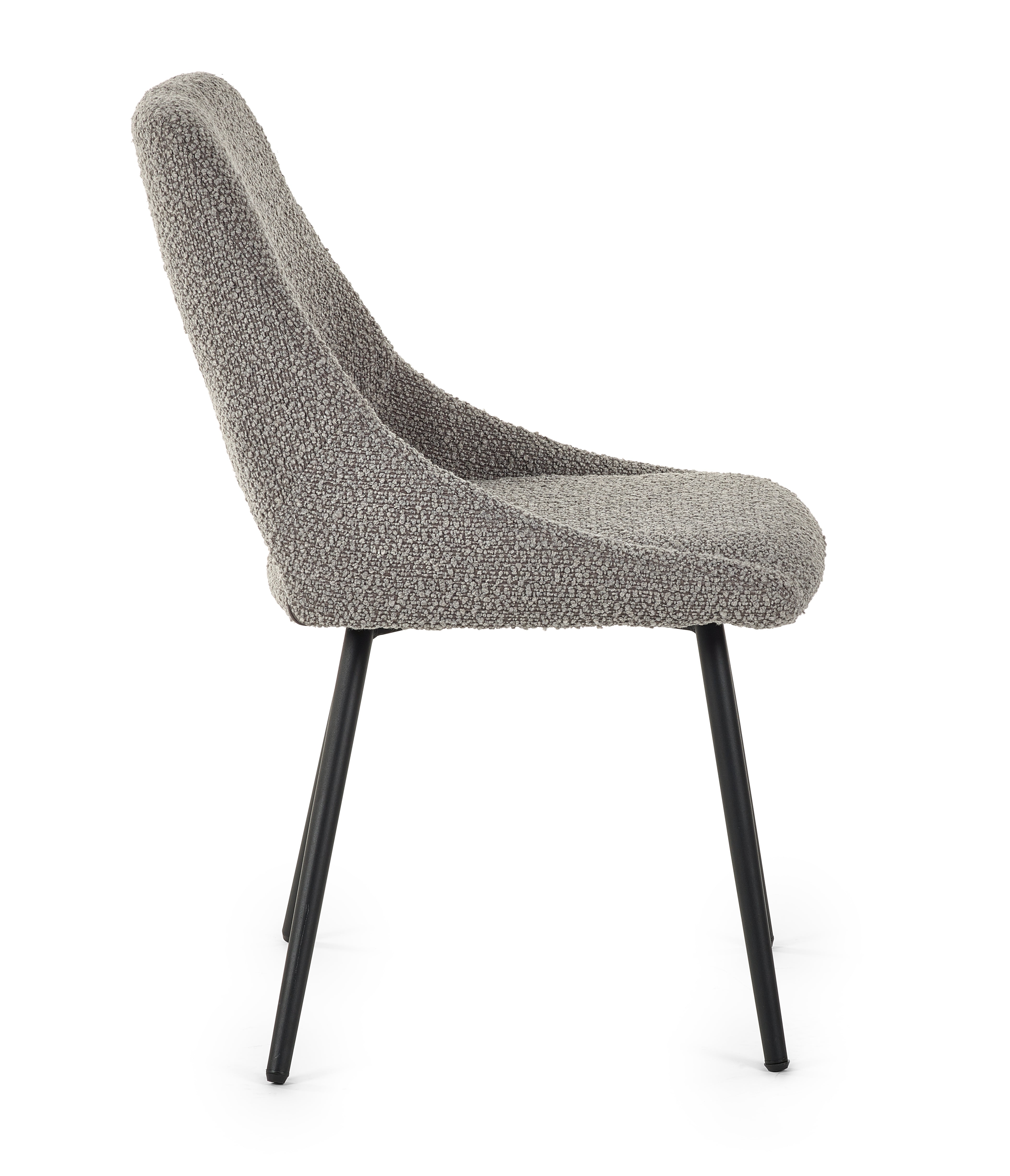 Iris Boucle Dining Chairs - Grey (Set Of 2)