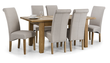 Rio Scrollback Fabric Chairs (Set Of 2)