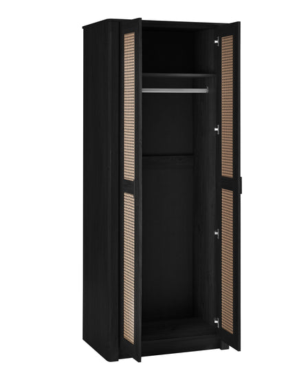 Sydney 2 Door Wardrobe - Black Ash