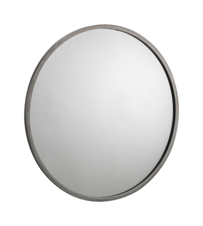 Julian Bowen Mirror Octave Round Pewter Wall Mirror Bed Kings