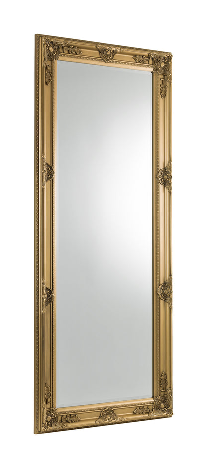 Julian Bowen Mirror Palais Gold Lean-To Dress Mirror Bed Kings