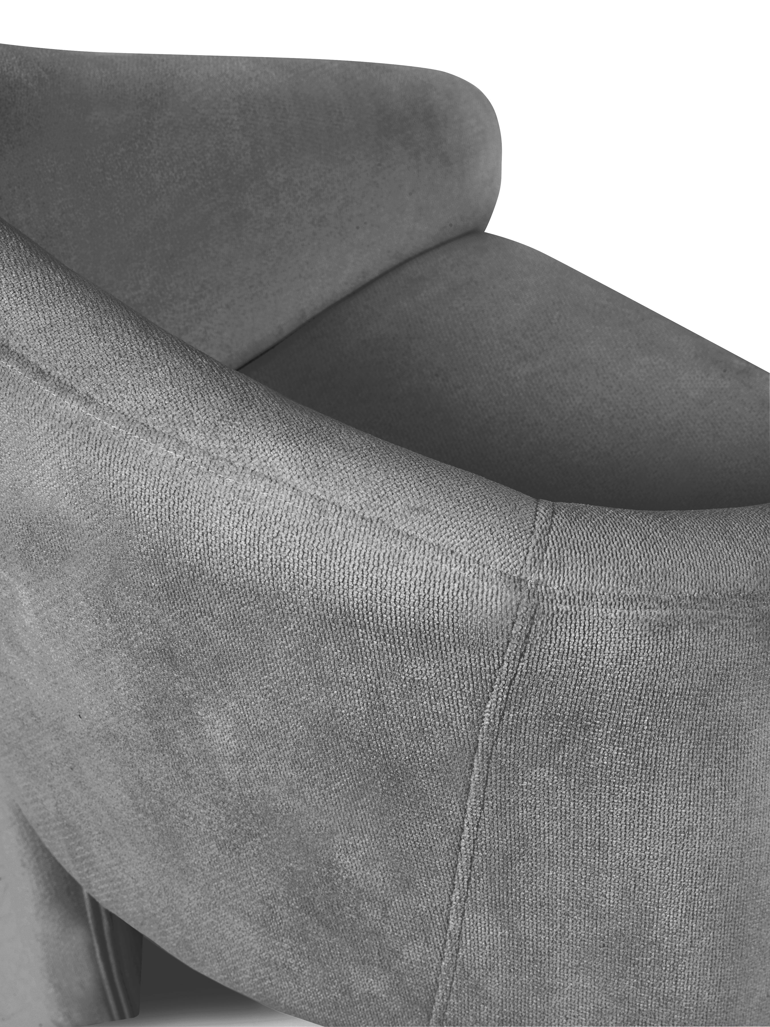 Elara Grey Chenille Upholstered  Chair