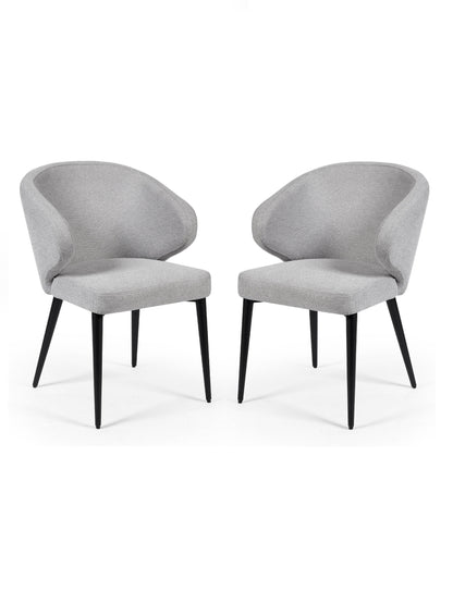 Marcus Light Grey Fabric Dining Chairs (Set of 2)
