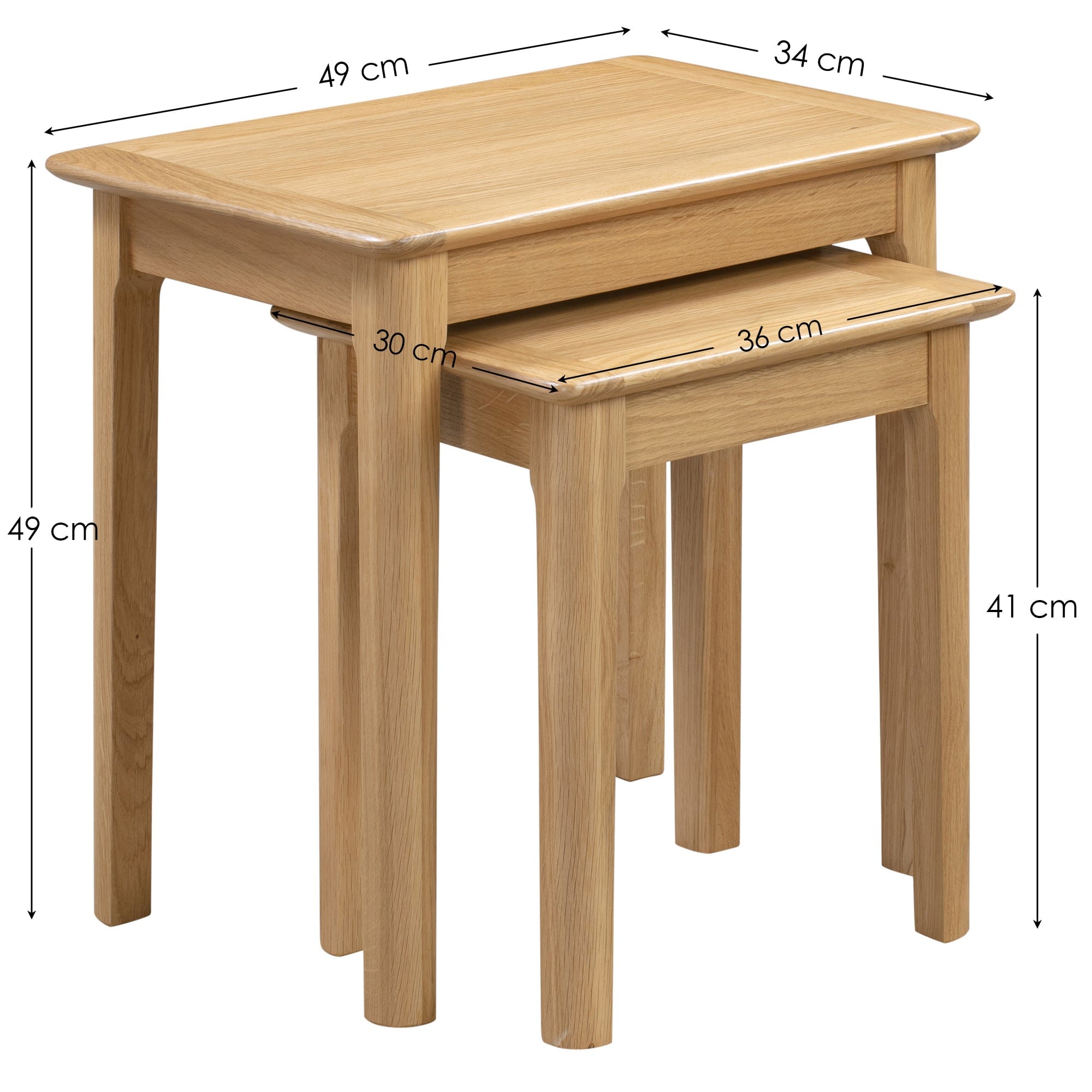 Julian Bowen Nest Of Tables Cotswold Nest Of 2 Tables Bed Kings